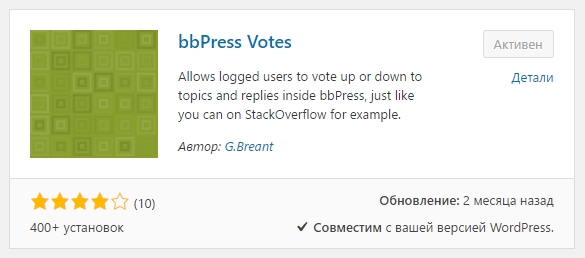 bbPress Votes
