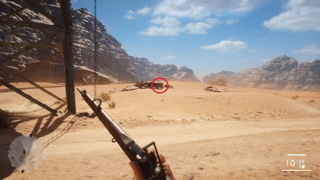 Battlefield 1: Боевые уставы — глава «Ничто не предначертано» (достижение «Хватит на библиотеку»)
