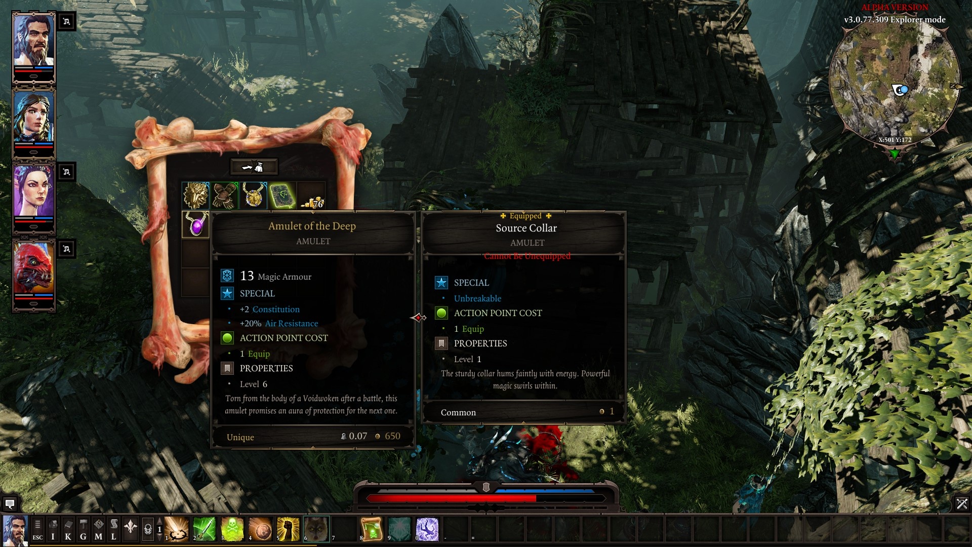 Divinity Original Sin 2: уникальные предметы на Побережье Жнеца