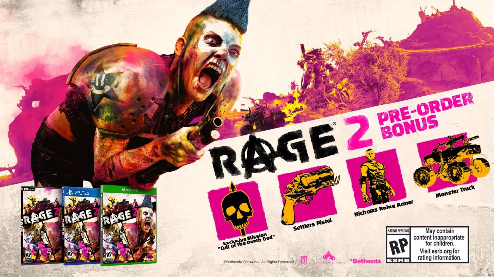 Rage 2 построена на движке Mad Max и Just Cause 3. Известны бонусы за предзаказ