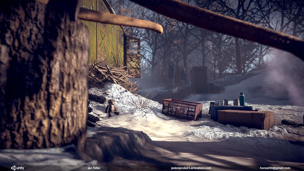Художник создал невероятную сцену на движке Unity 2018, вдохновленную Metro Exodus
