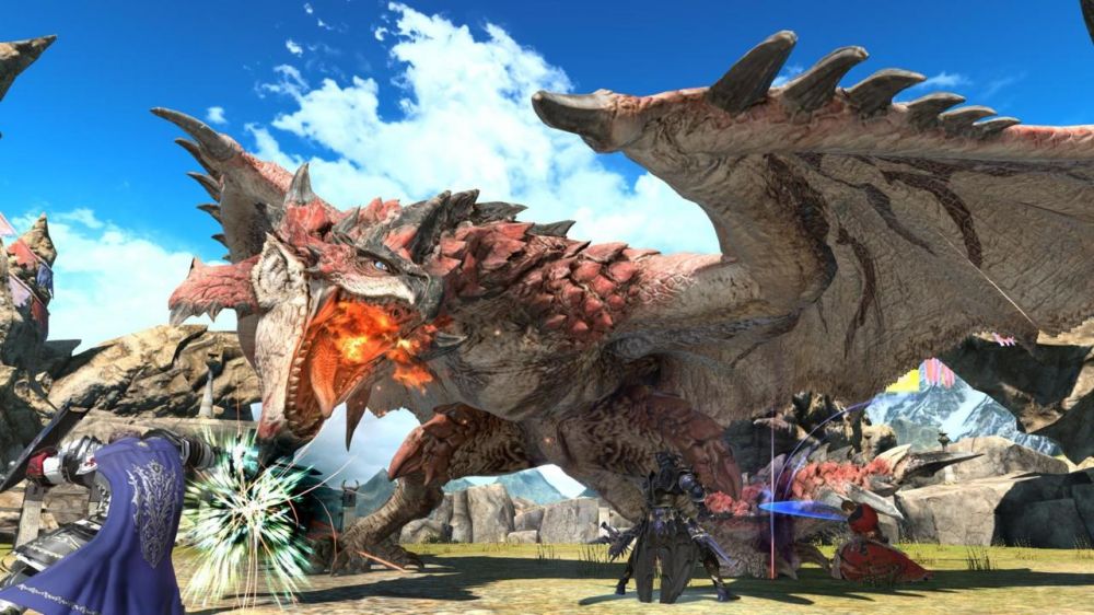 Легендарный Раталос из Monster Hunter: World прибыл в Final Fantasy 14