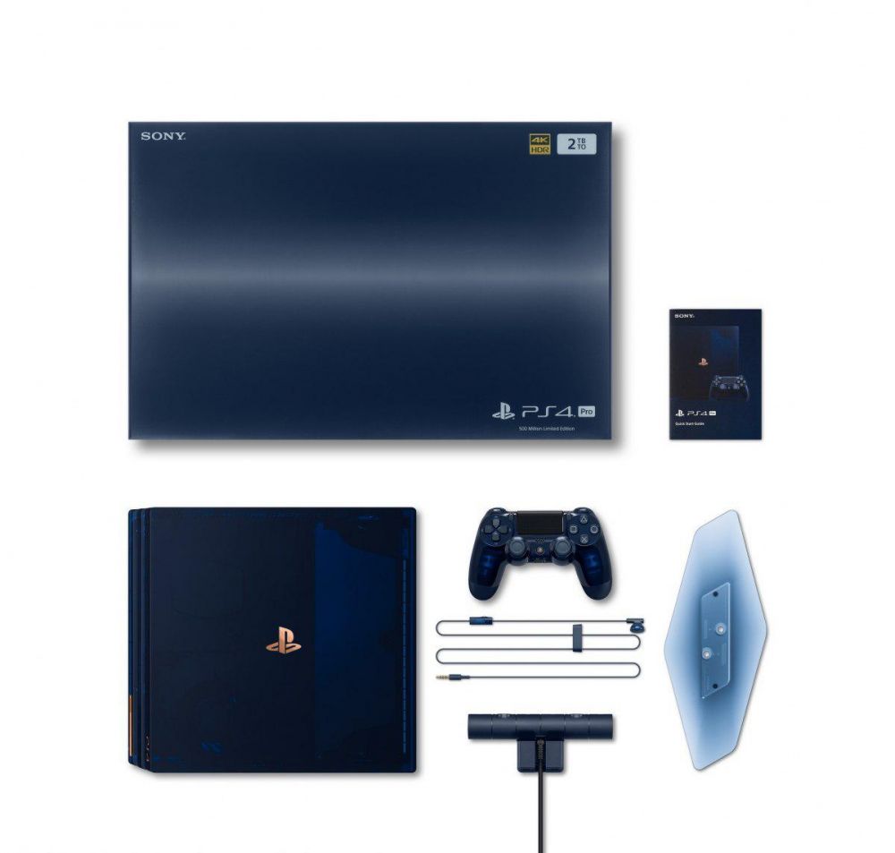 Sony выпустит PS4 Pro на 2 ТБ с уникальным дизайном в честь 500 млн. проданных PlayStation