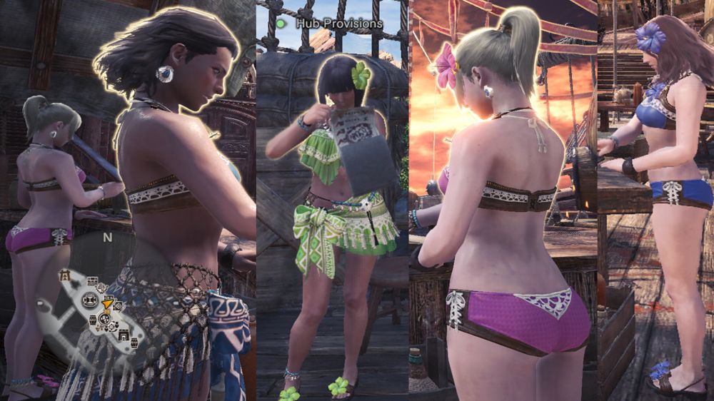 В Monster Hunter World на PC добавили полуголых девушек, а также убрали мыло