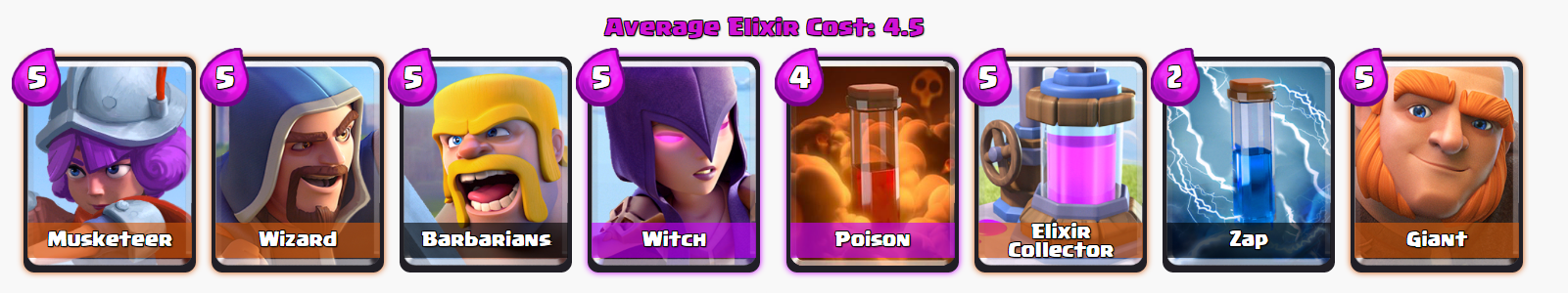 Колоды Clash Royale: арена 7 (Королевская арена)