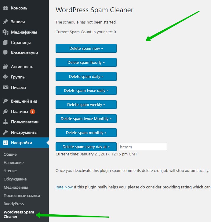 WordPress Spam Cleaner