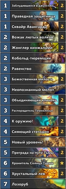 Hearthstone: Гайд по колоде «Токен Паладина» игрока Muzzy