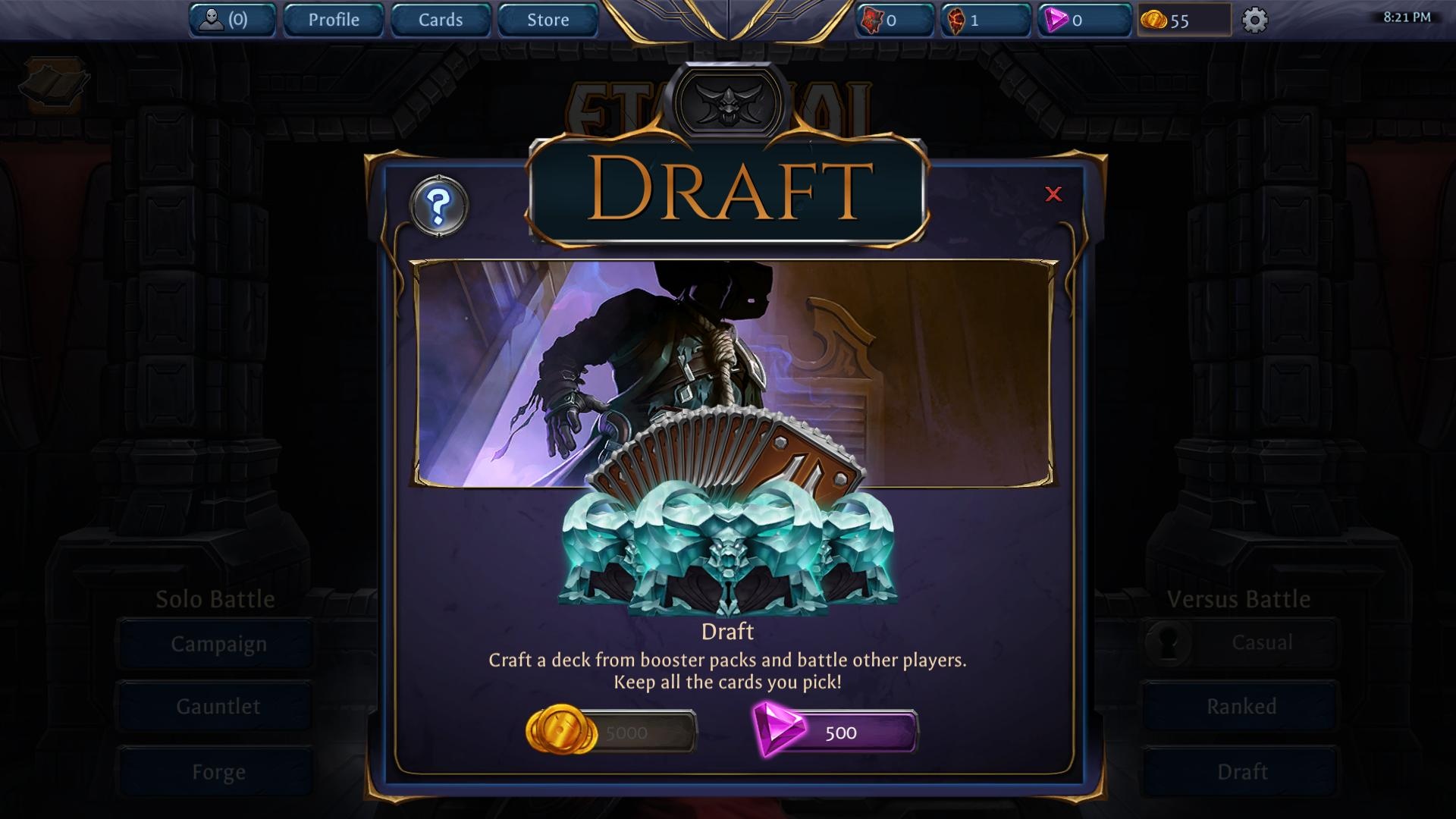 Гайд по режимам в Eternal Card Game