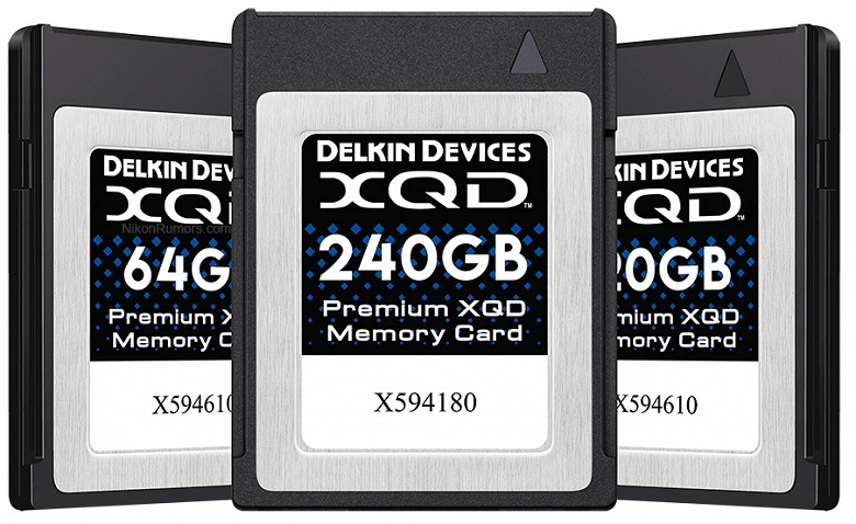 Delkin скоро представит карты памяти XQD, каждая из которых будет иметь серийный номер
