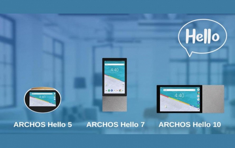  Умные дисплеи Archos Hello 5, 7 и 10 сочетают помощник Google с полноценной ОС Android 8.1.