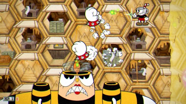 Cuphead: прохождение боссов (Honeycomb Herald)