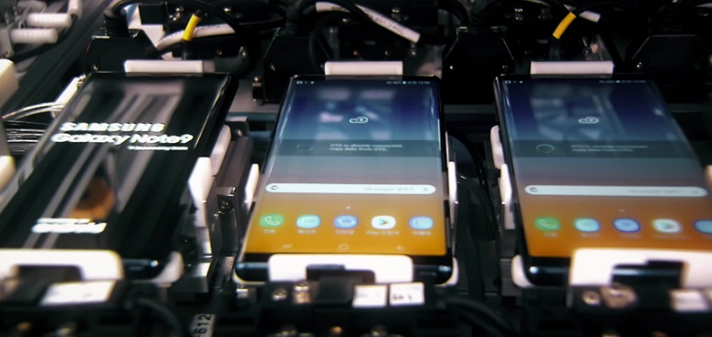 Видео дня: производство смартфона Samsung Galaxy Note 9