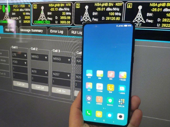 На смартфоне Xiaomi Mi Mix 3 успешно протестировали 5G