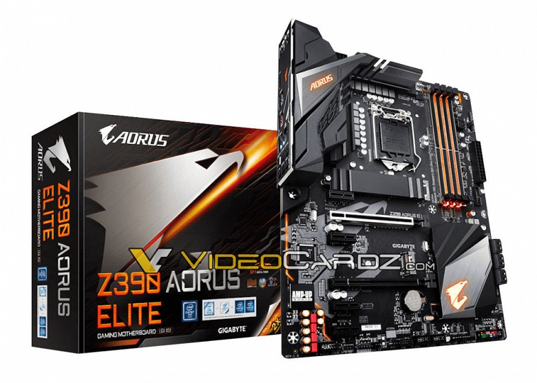 Опубликованы изображения материнских плат Gigabyte Z390 Aorus Elite и Z390 Gaming SLI