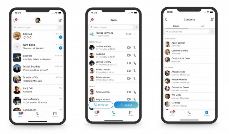 Microsoft признала новый дизайн Skype неудачным