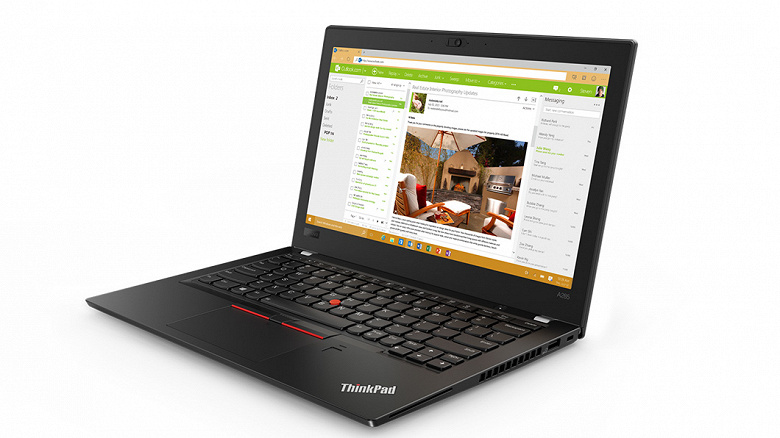 Ноутбук Lenovo ThinkPad A285 на базе APU AMD Ryzen Mobile поступил в продажу