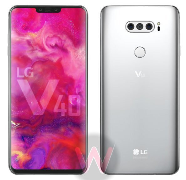 Опубликованы подробные характеристики смартфона LG V40: IP68, Snapdragon 845 и пять камер
