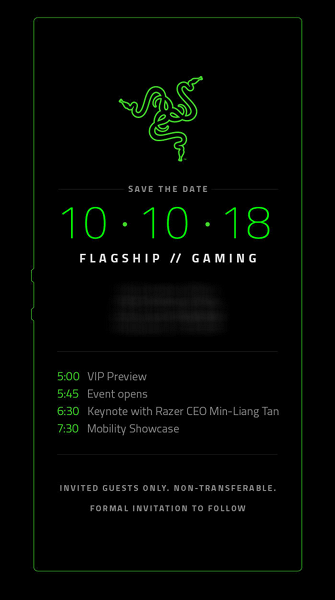 Геймерский смартфон Razer Phone 2 представят 10 октября