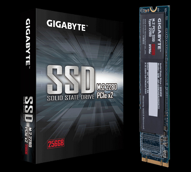 Gigabyte представила SSD типоразмера M.2
