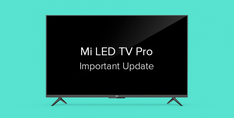 Xiaomi выпустила первое в истории обновление для своих телевизоров