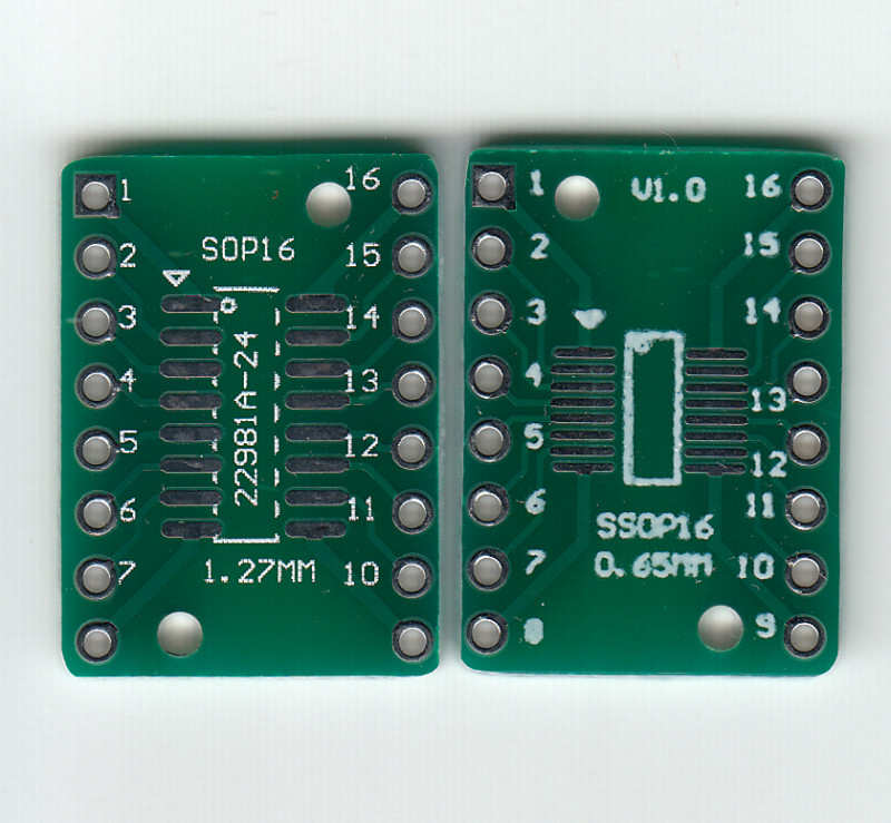 Адаптеры SOP16/SSOP16 для прототипирования