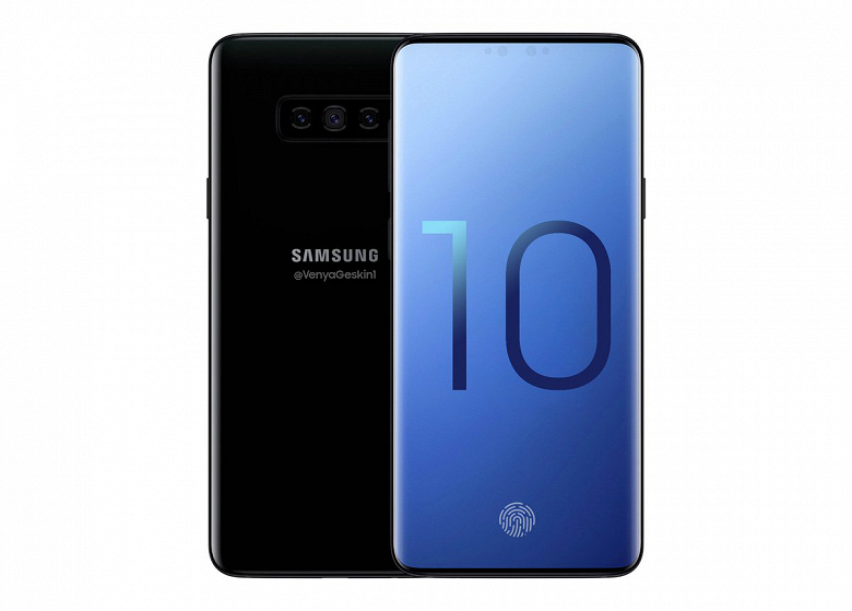 Так может выглядеть флагманский смартфон Samsung Galaxy S10+