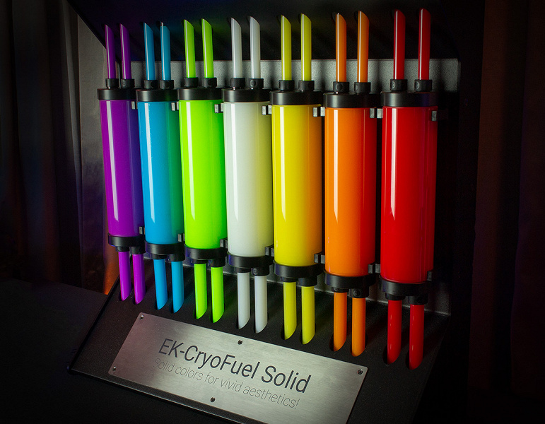 Непрозрачные охлаждающие жидкости EK-CryoFuel Solid доступны в семи цветах
