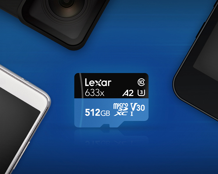Lexar выпускает самую емкую карту памяти microSDXC, удовлетворяющую требованиям класса A2