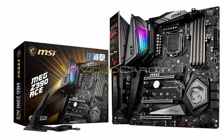 Опубликовано изображение платы MSI MEG Z390 ACE