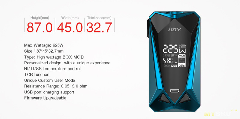 Электронная сигарета IJOY Diamond Mini Kit