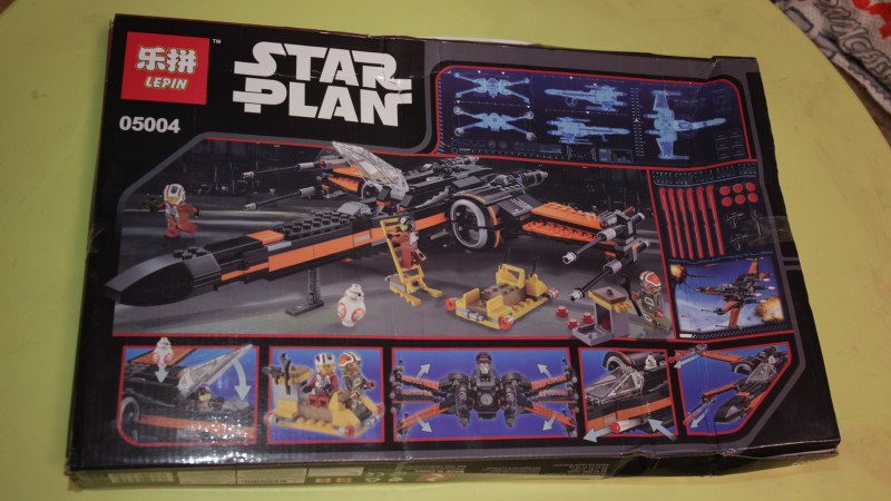 конструктор истребителя из звездных войн Lepin 05004 Poe's X-Wing Fighter, 748 деталей