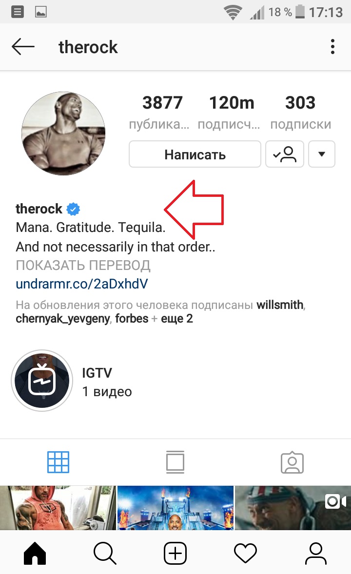 therock instagram