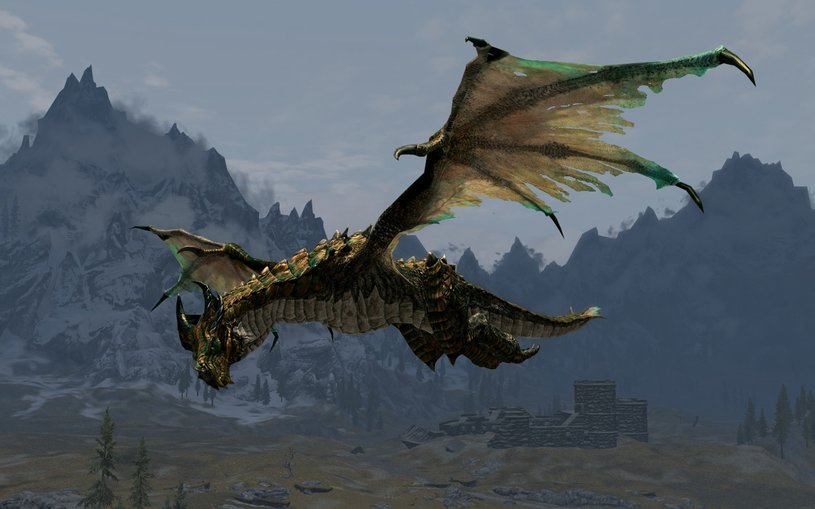 В Skyrim и «Игре престолов» были виверны, а не драконы