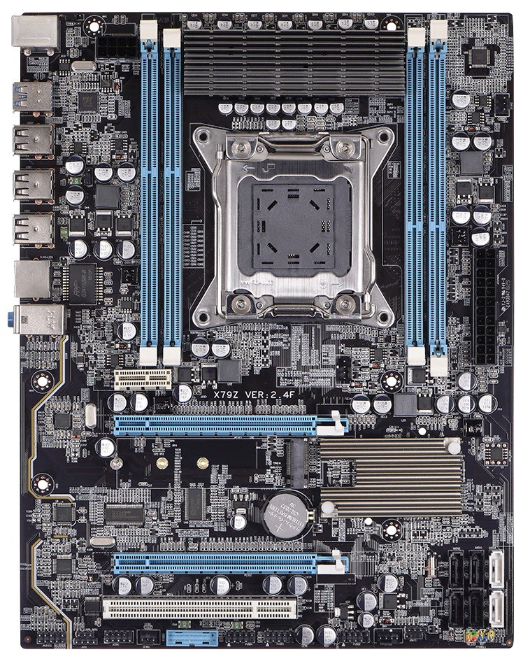 "Noname" материнская плата X79Z VER. 2.4F на LGA 2011. Колхозная переделка и модификация системы охлаждения.