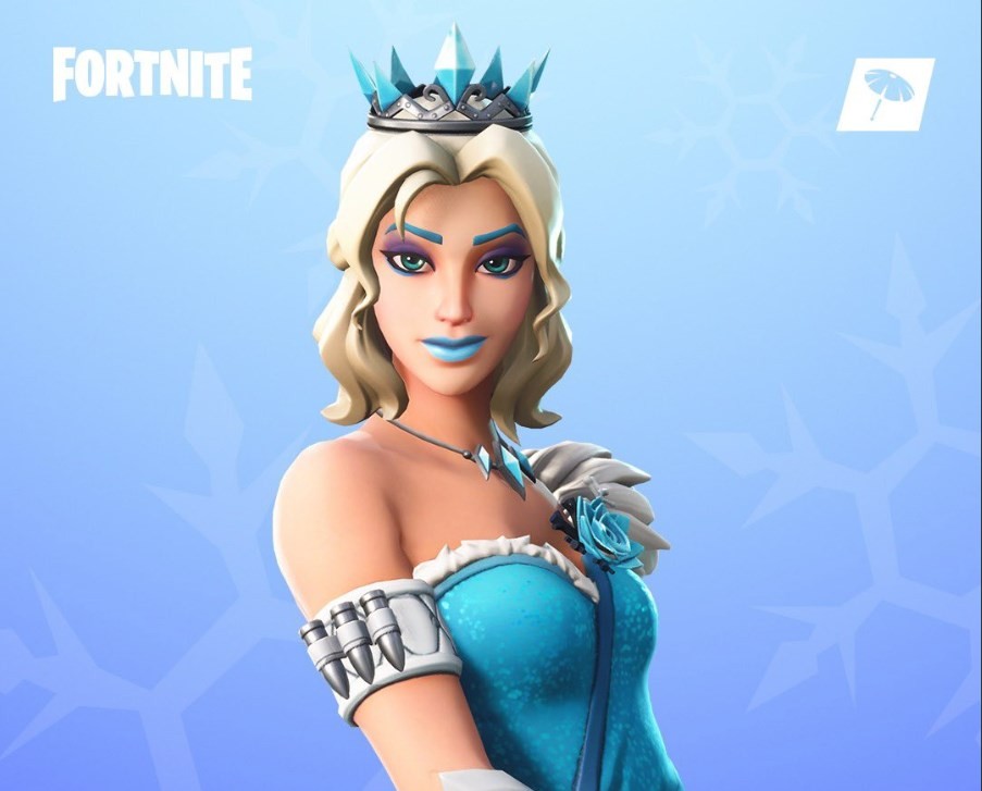В Fortnite всю карту замело снегом и появилась своя Crystal Maiden