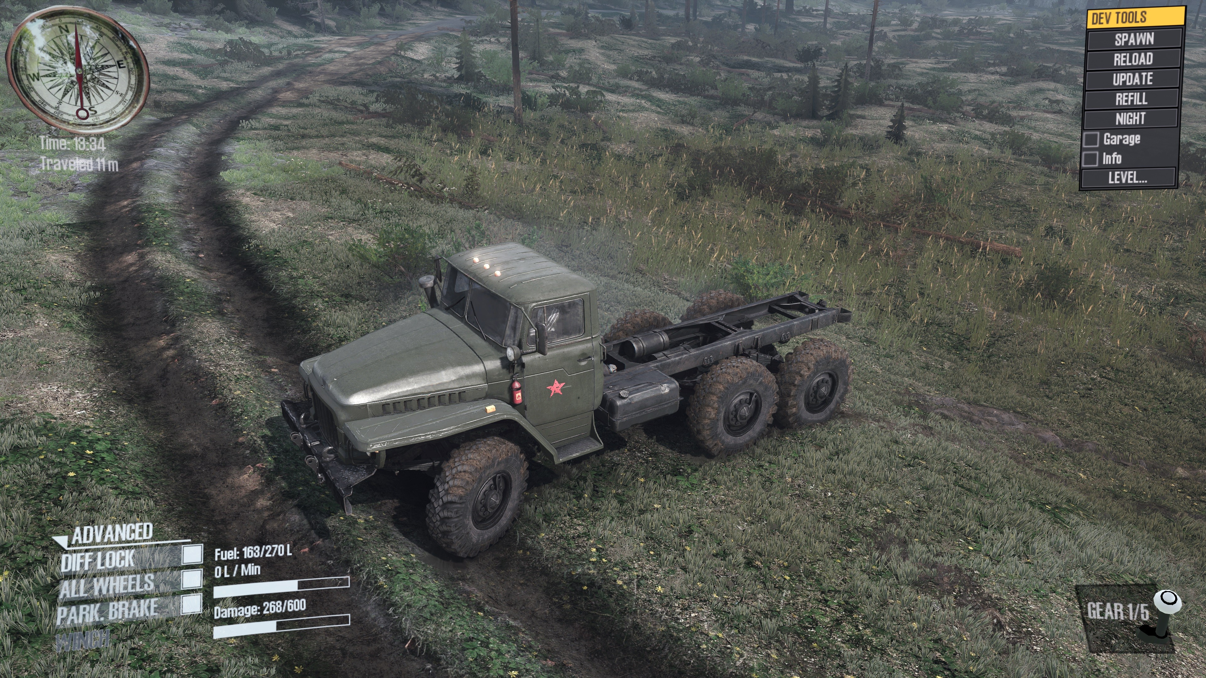 Месить грязь в Spintires: MudRunner теперь можно в 4К