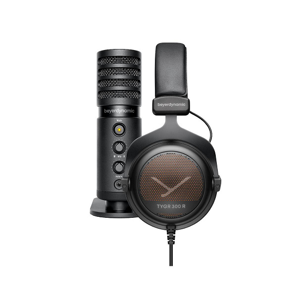 В комплект beyerdynamic Team Tygr вошли игровые наушники Tygr 300 R и профессиональный студийный микрофон Fox