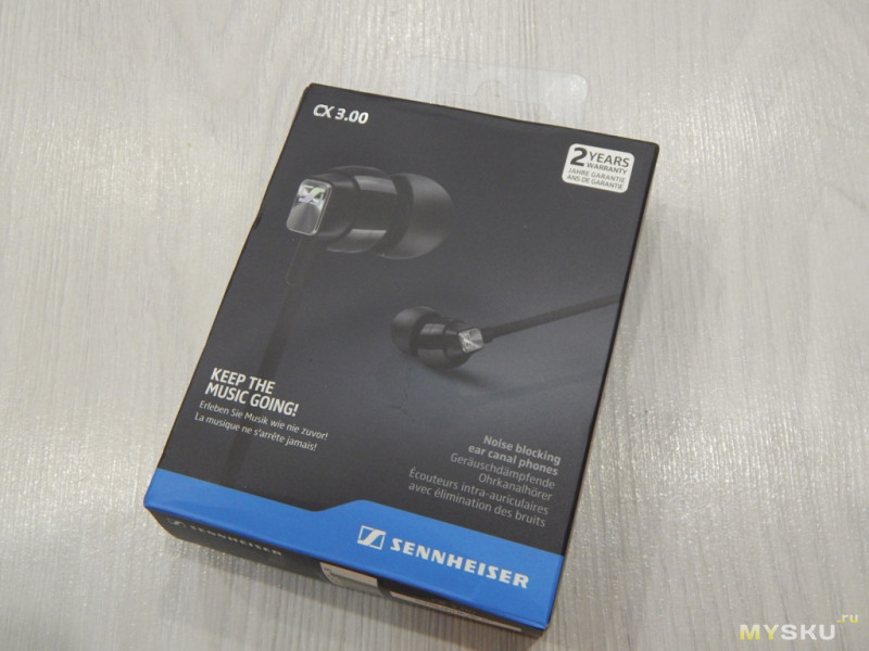Наушники Sennheiser CX 3.00 обновлённый дизайн и улучшенный звук