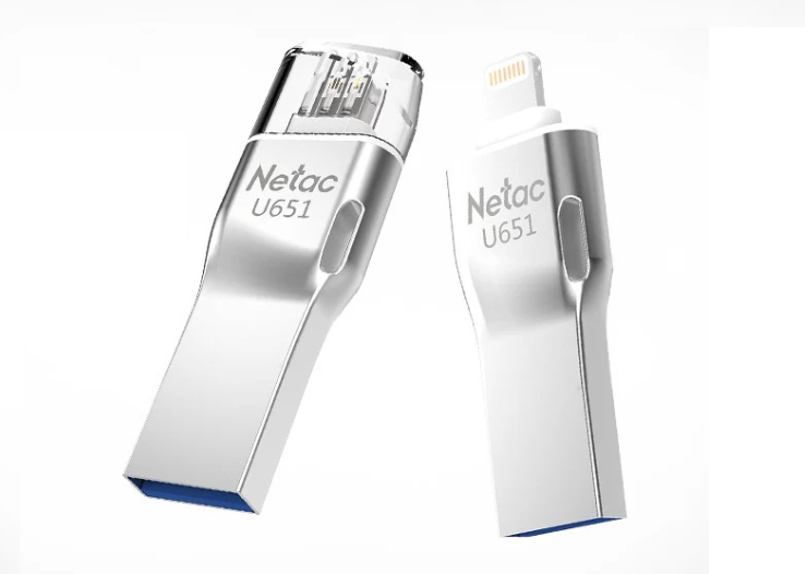 Накопитель Netac U651 (32Gb, USB3.0, Lightning): для iPhone и iPad