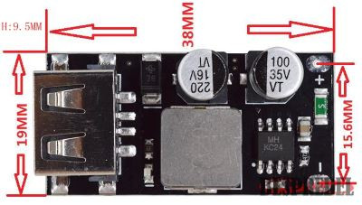 MH-KC24 USB модуль зарядки с поддержкой технологии Qualcomm QC3.0 QC2.0 (Step Down)