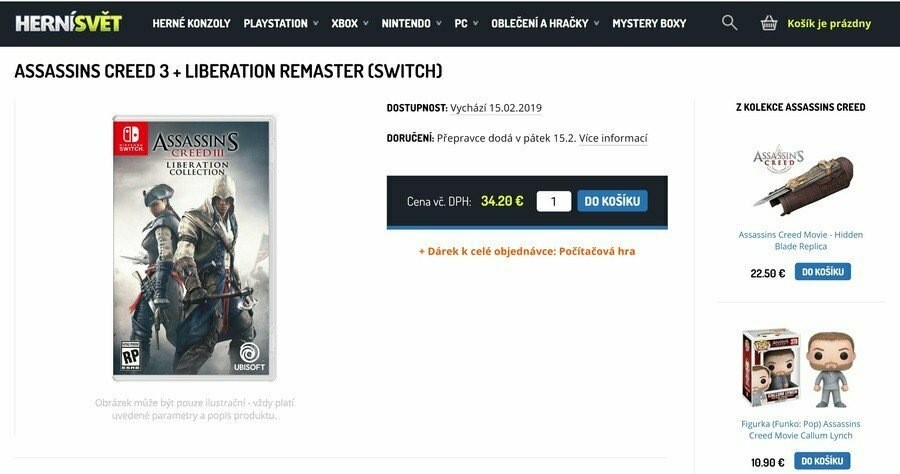 Слухи: Assassin’s Creed 3 и Liberation доберется до консоли Nintendo Switch