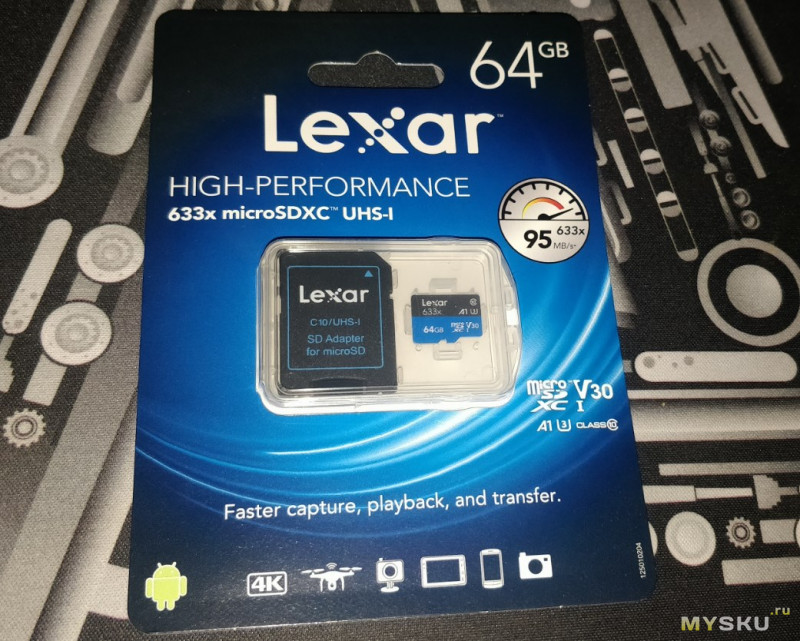 MicroSD карточка Lexar 633x