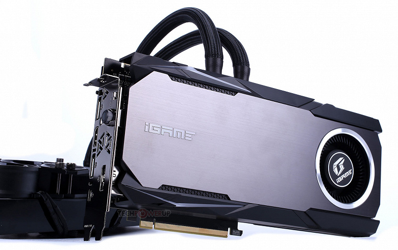 3D-карта Colorful iGame GeForce RTX 2070 Neptune OC оснащена системой жидкостного охлаждения