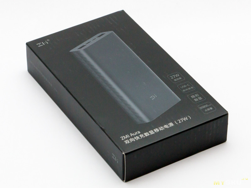 Внешний аккумулятор ZMI QB822 Aura 20000mAh, QC3.0, PD 27W