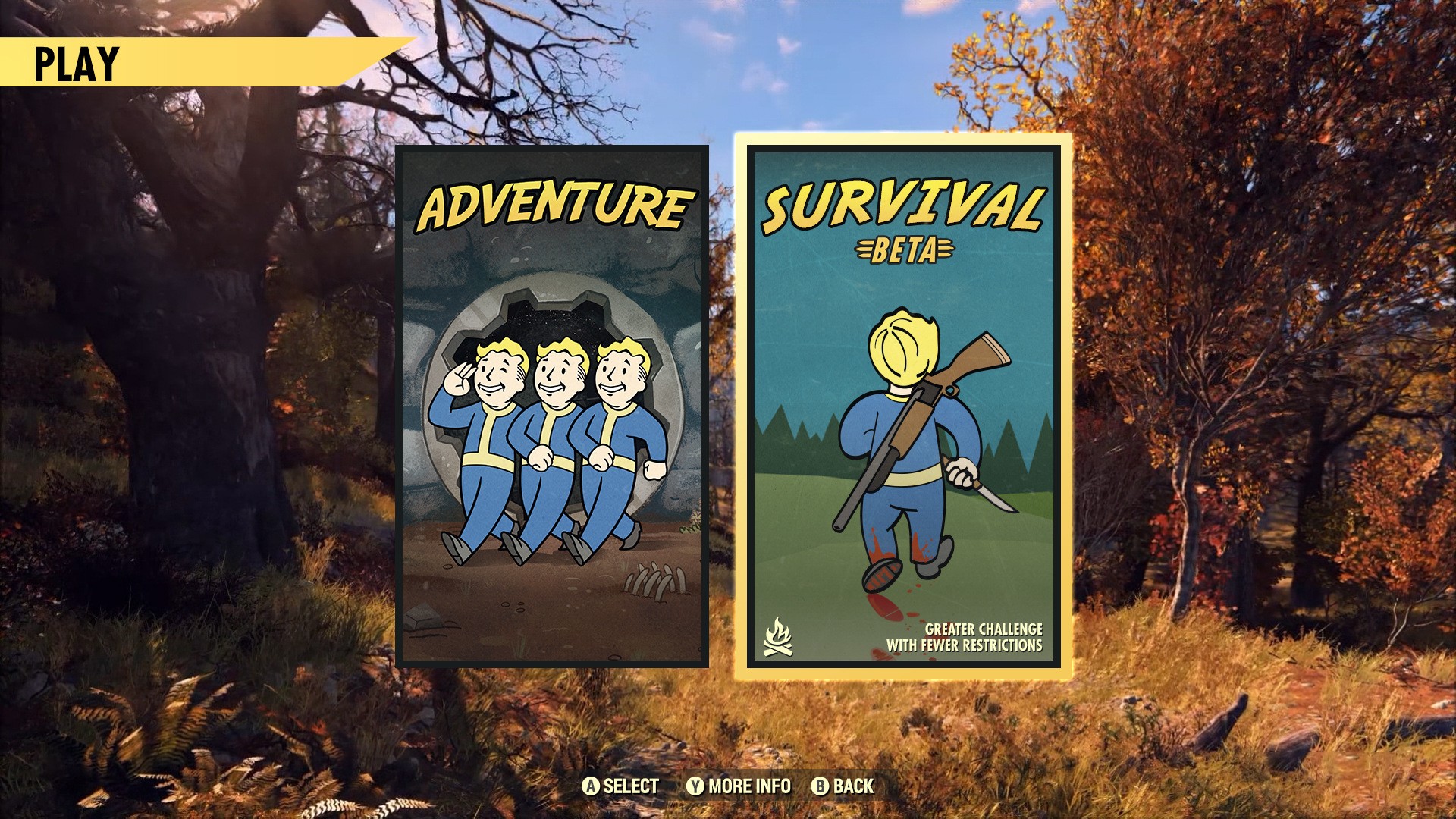 В Fallout 76 скоро появится режим «Выживание»