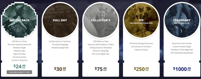 Warframe — Продажа билетов на TennoCon 2019 начнется 28 февраля