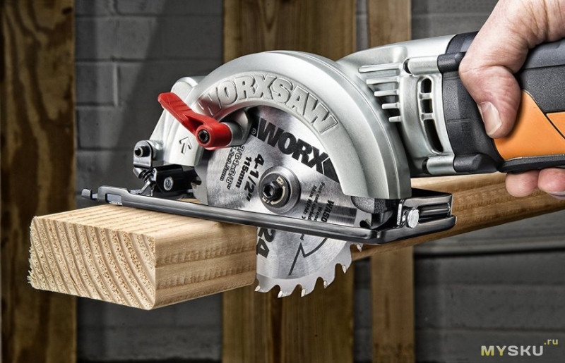 Компактная аккумуляторная мини-циркулярка WORX WX523L.1