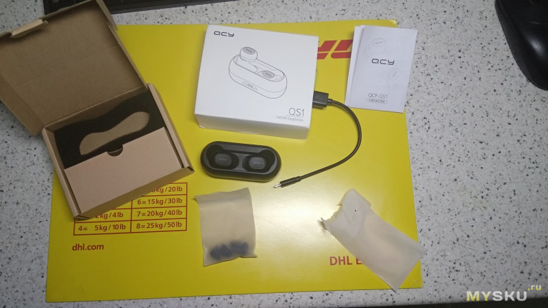 беспроводные наушники QCY qs1 (T1C) TWS 5.0 Bluetooth