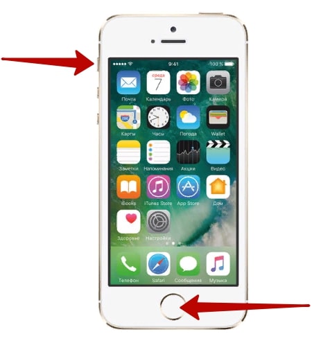 Как сделать скриншот экрана на айфоне 5 6 7 8 S плюс