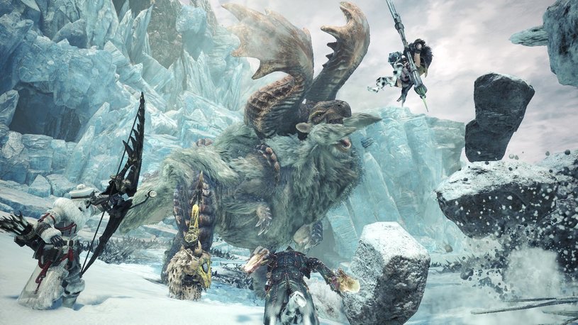 Горячие источники и монстр Glavenus в Monster Hunter World: Iceborne